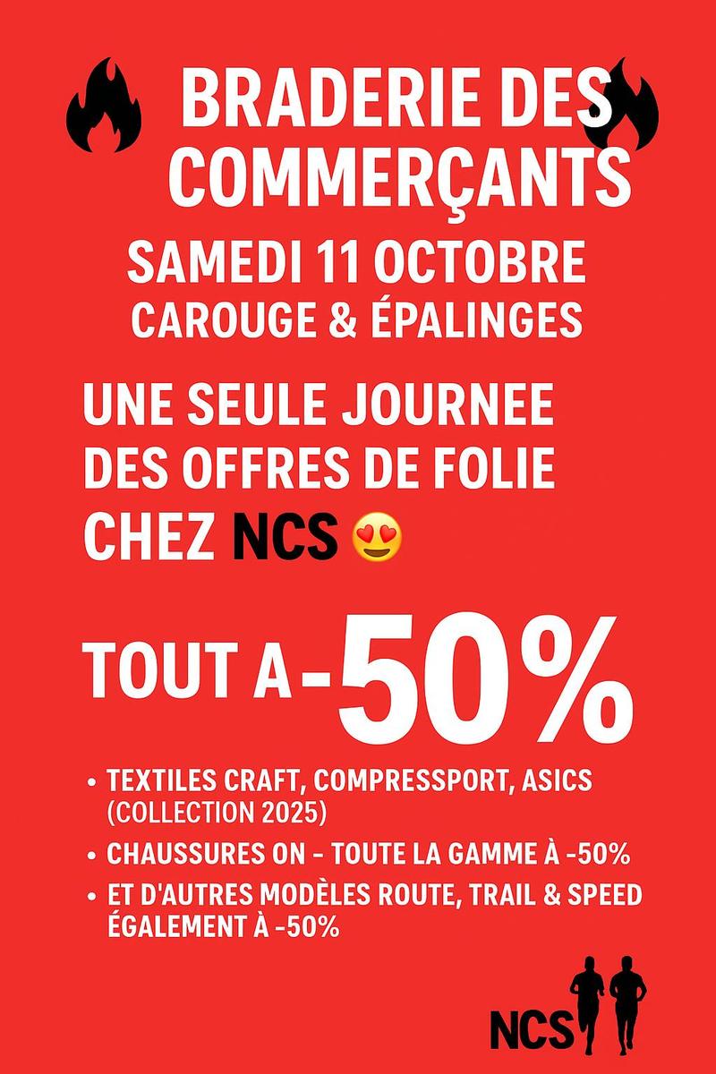 BRADERIE DES COMMERCANTS LE SAMEDI 11 OCTOBRE : FOLLES ACTIONS CHEZ NCS !